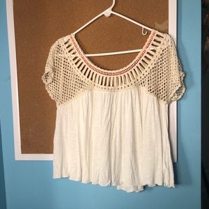 Flowy American eagle top